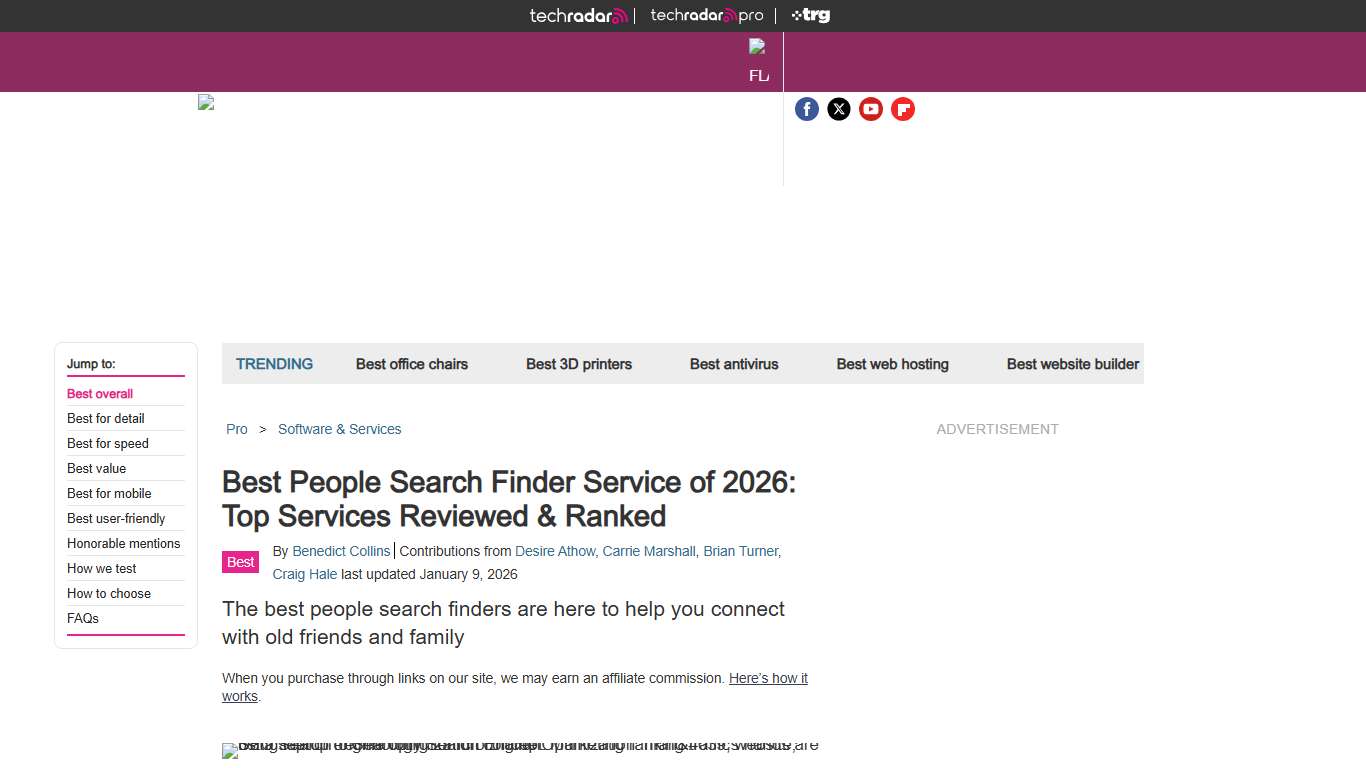 Best people search finder service of 2026: reviewed, ranked and rated | TechRadar